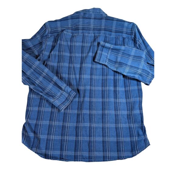 American Eagle Outfitters Super Soft Button Up Shirt Men's Size XL Blue Plaid - Picture 2 of 8